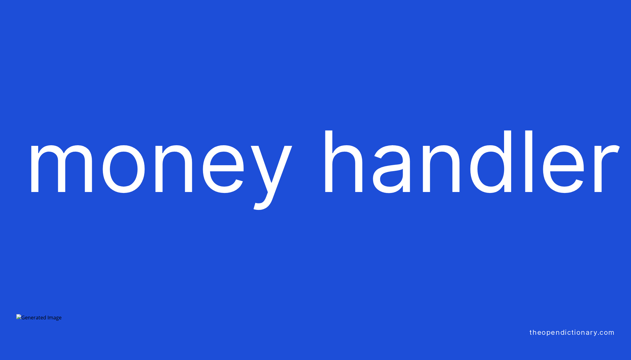 money-handler-meaning-of-money-handler-definition-of-money-handler